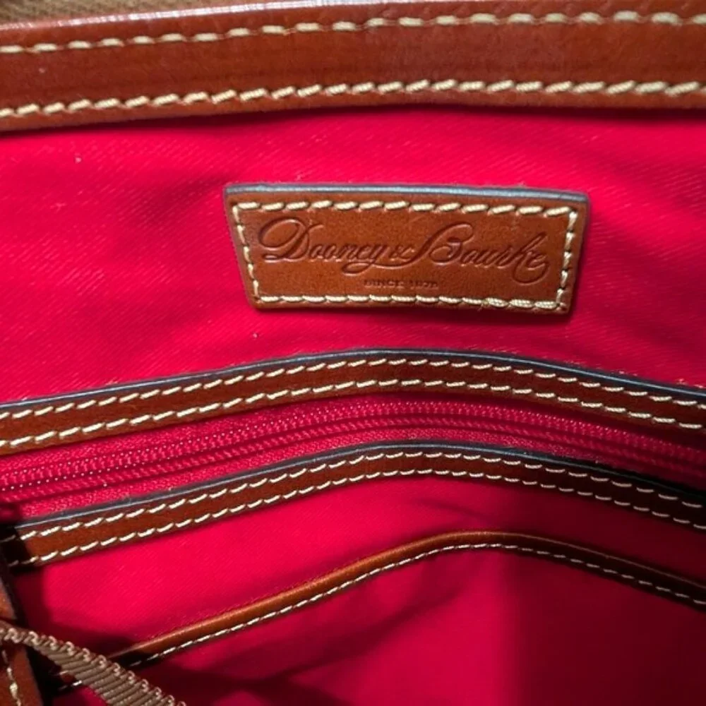 Dooney & Bourke Pebble Grain Leather Zip‎ Zip Satchel Green